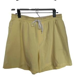 Lululemon Men's Light Butter Yellow 5" Swim Short Mesh Liner, Size L, Like New